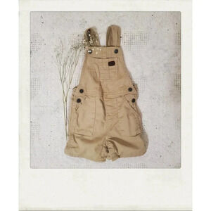 Lee | Tan Beige Cargo Pants Jumper Shortall Overalls 24 Months
